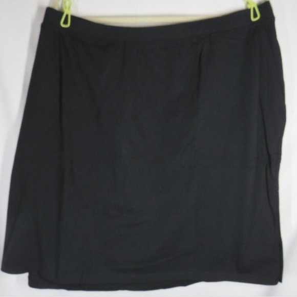 Catherines Suprema Collection Soft Stretchy Black Pocket Skort Plus Size 4X - Picture 4 of 7